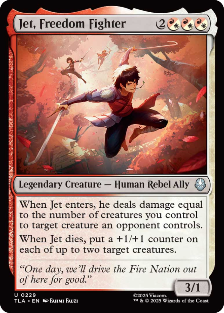 Jet, Freedom Fighter [Avatar: The Last Airbender] MTG Single Magic: The Gathering | Red Claw Gaming