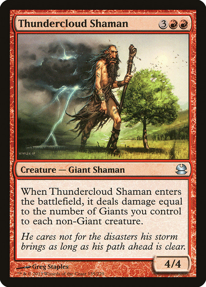 Thundercloud Shaman [Modern Masters] MTG Single Magic: The Gathering | Red Claw Gaming
