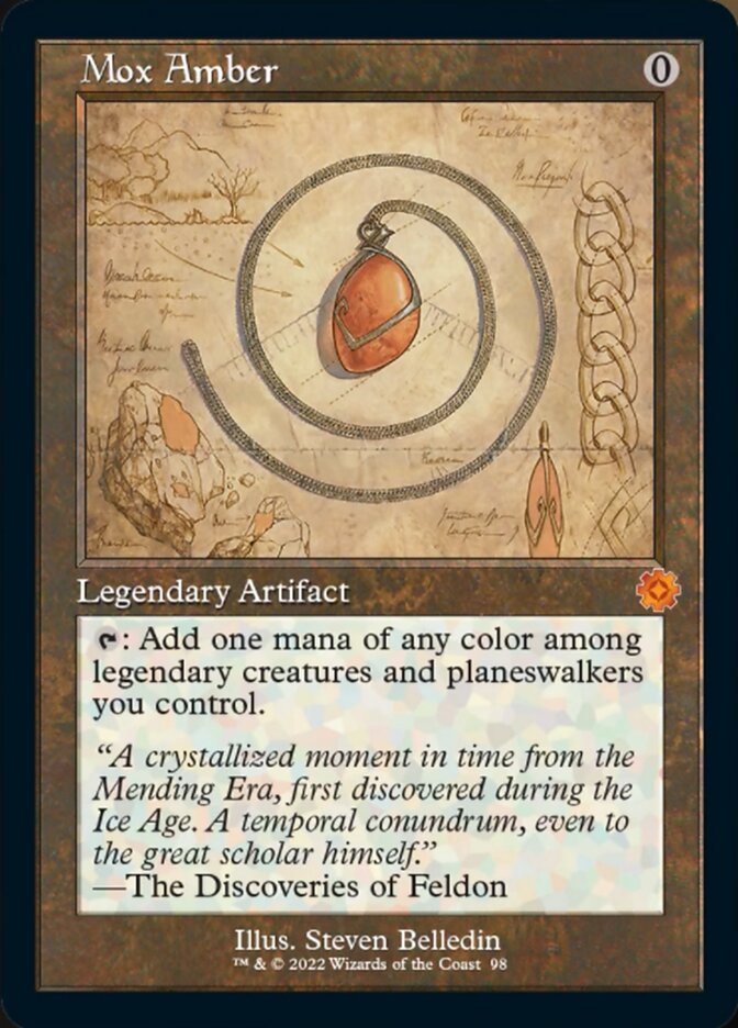 Mox Amber (Retro Schematic) [The Brothers' War Retro Artifacts] MTG Single Magic: The Gathering | Red Claw Gaming