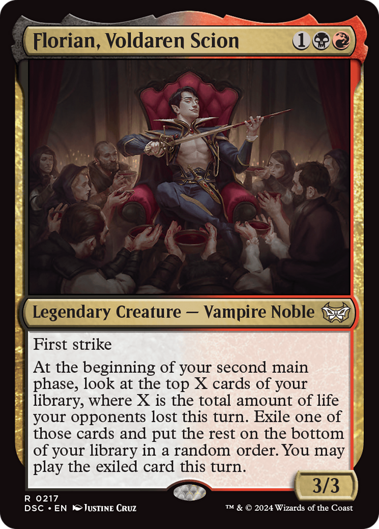 Florian, Voldaren Scion [Duskmourn: House of Horror Commander] MTG Single Magic: The Gathering | Red Claw Gaming