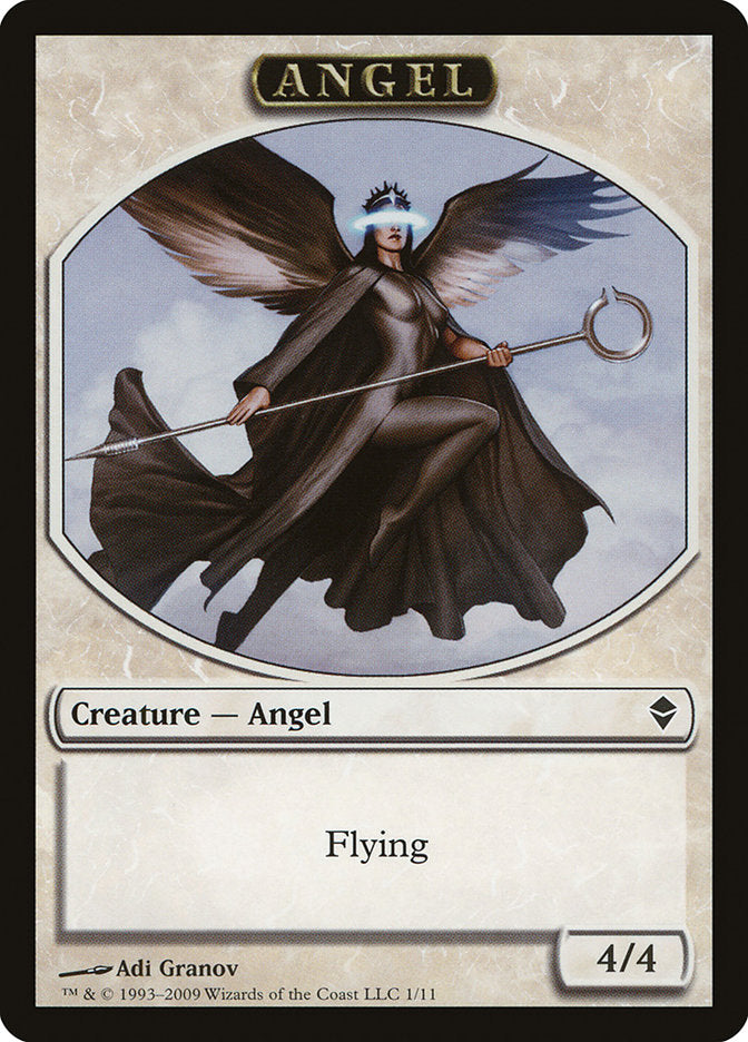 Angel Token [Zendikar Tokens] MTG Single Magic: The Gathering | Red Claw Gaming