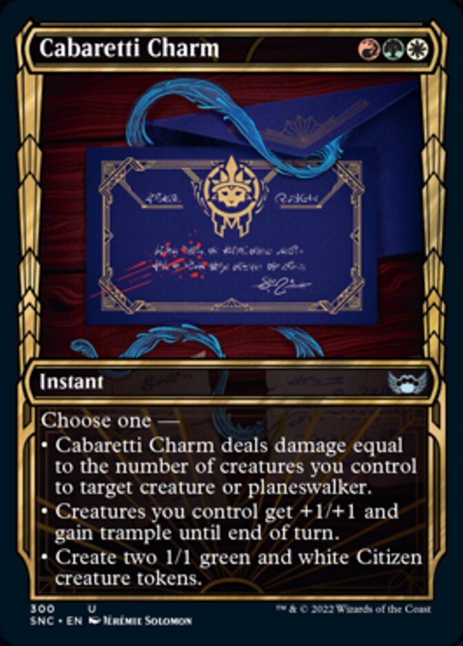Cabaretti Charm (Showcase Golden Age) [Streets of New Capenna] MTG Single Magic: The Gathering | Red Claw Gaming
