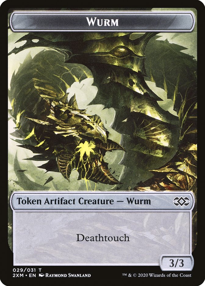 Treasure // Wurm (029) Double-Sided Token [Double Masters Tokens] MTG Single Magic: The Gathering | Red Claw Gaming