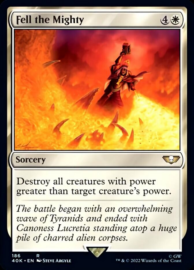 Fell the Mighty [Warhammer 40,000] MTG Single Magic: The Gathering | Red Claw Gaming