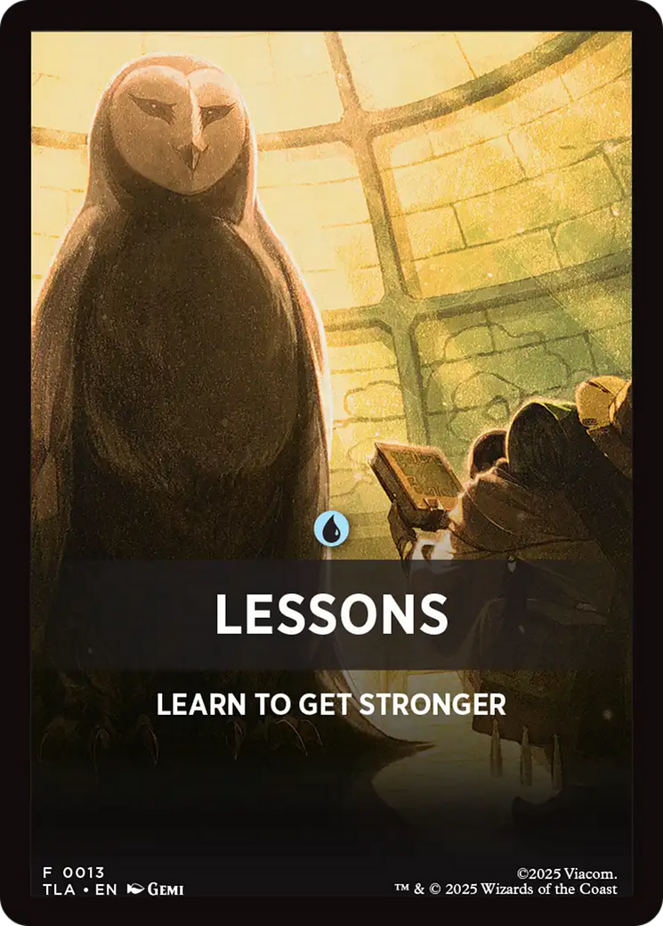 Lessons Theme Card [Avatar: The Last Airbender Tokens] | Red Claw Gaming