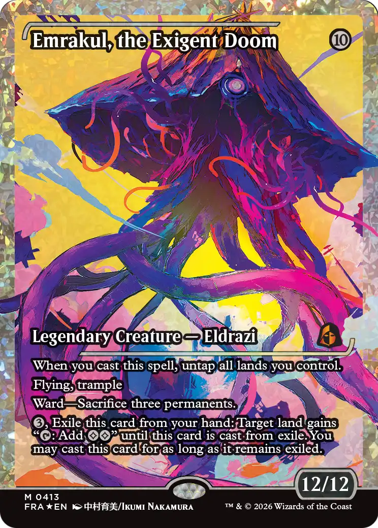 Emrakul, the Exigent Doom (Showcase) (Fracture Foil) [Reality Fracture] MTG Single Magic: The Gathering | Red Claw Gaming