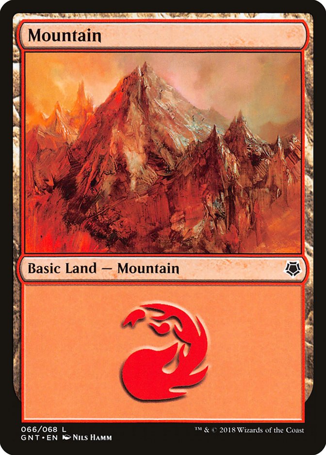 Mountain (66) [Game Night 2018] MTG Single Magic: The Gathering | Red Claw Gaming