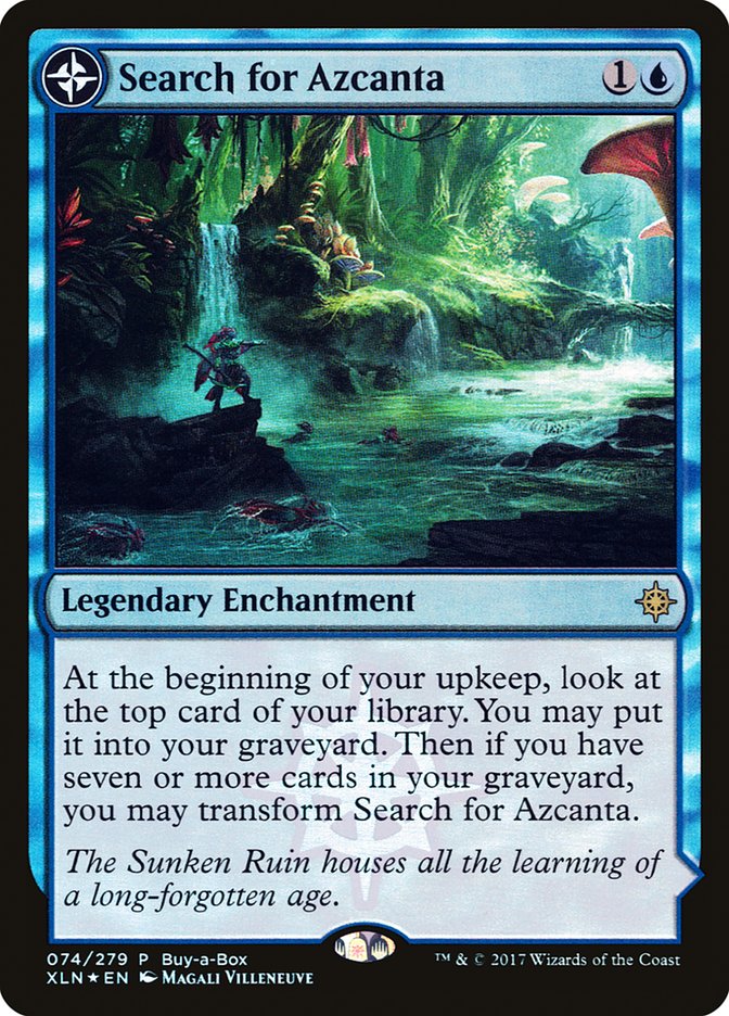 Search for Azcanta // Azcanta, the Sunken Ruin (Buy-A-Box) [Ixalan Treasure Chest] MTG Single Magic: The Gathering | Red Claw Gaming