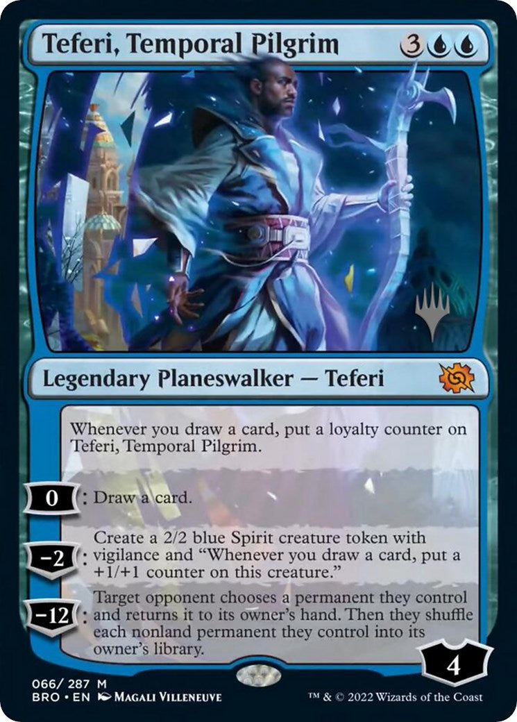 Teferi, Temporal Pilgrim (Promo Pack) [The Brothers' War Promos] MTG Single Magic: The Gathering | Red Claw Gaming