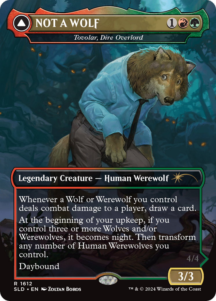 NOT A WOLF - Tovolar, Dire Overlord [Secret Lair Drop Series] MTG Single Magic: The Gathering | Red Claw Gaming