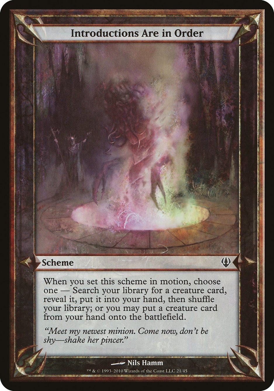 Introductions Are in Order (Schemes) [Archenemy Schemes] MTG Single Magic: The Gathering | Red Claw Gaming