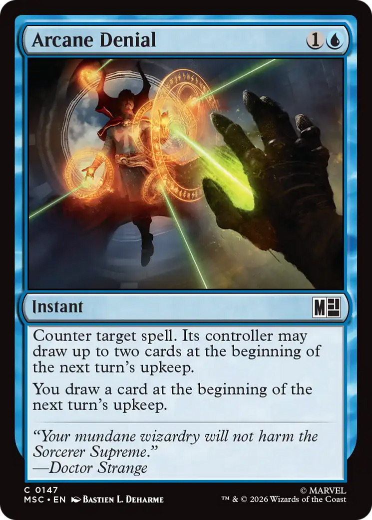Arcane Denial [Marvel Super Heroes Commander] MTG Single Magic: The Gathering | Red Claw Gaming