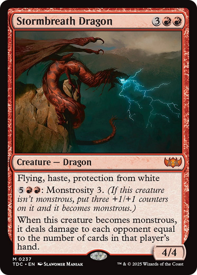 Stormbreath Dragon [Tarkir: Dragonstorm Commander] MTG Single Magic: The Gathering | Red Claw Gaming