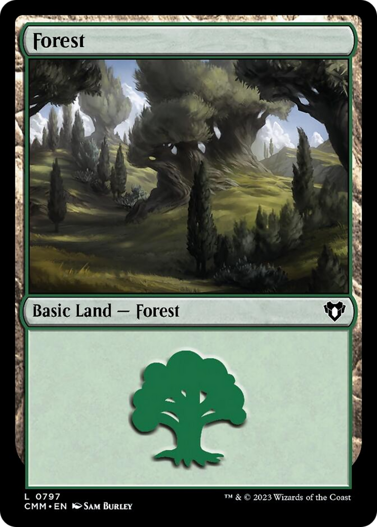 Forest (797) [Commander Masters] MTG Single Magic: The Gathering | Red Claw Gaming