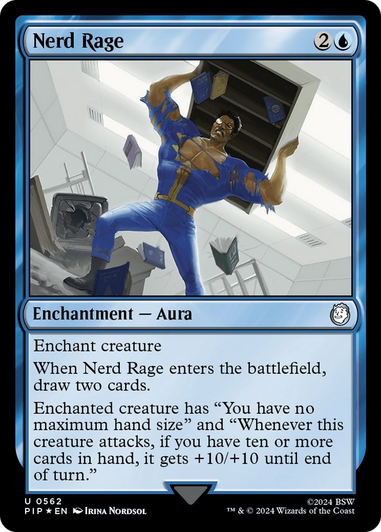 Nerd Rage (Surge Foil) [Fallout] MTG Single Magic: The Gathering    | Red Claw Gaming
