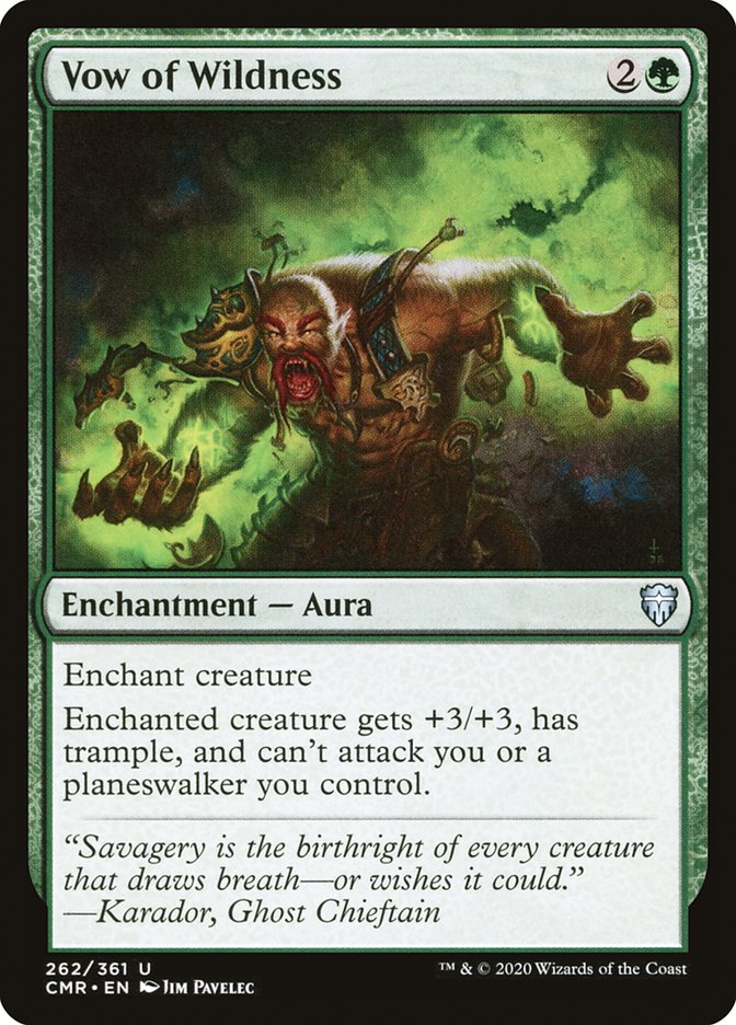 Vow of Wildness [Commander Legends] MTG Single Magic: The Gathering | Red Claw Gaming