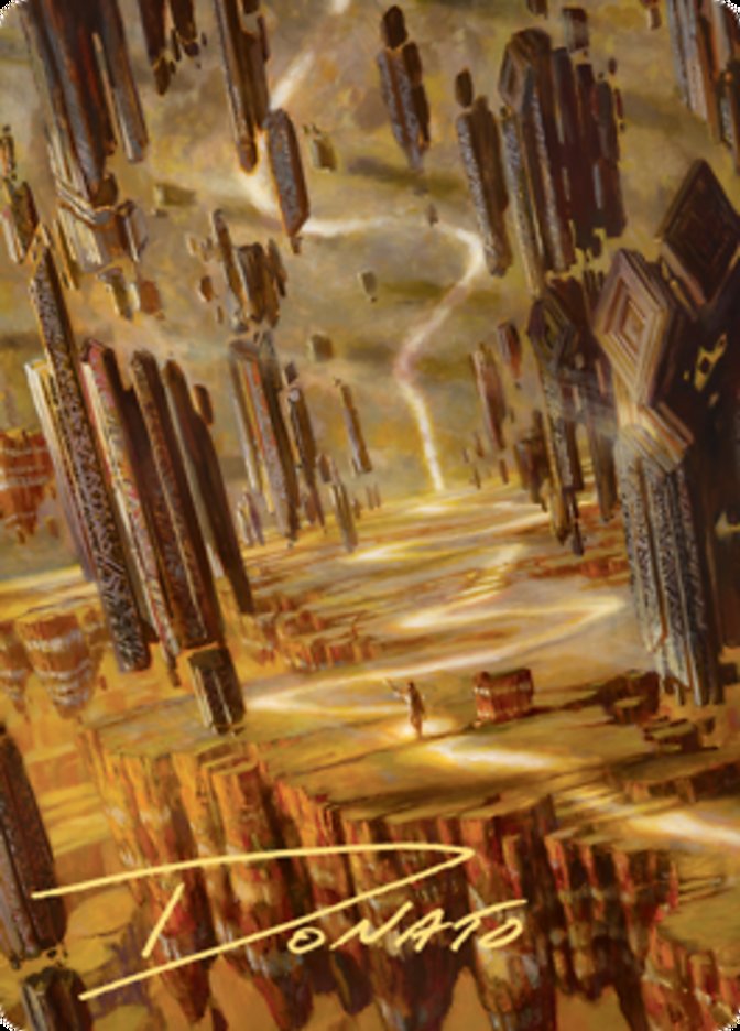 Brightclimb Pathway Art Card (Gold-Stamped Signature) [Zendikar Rising Art Series] MTG Single Magic: The Gathering | Red Claw Gaming