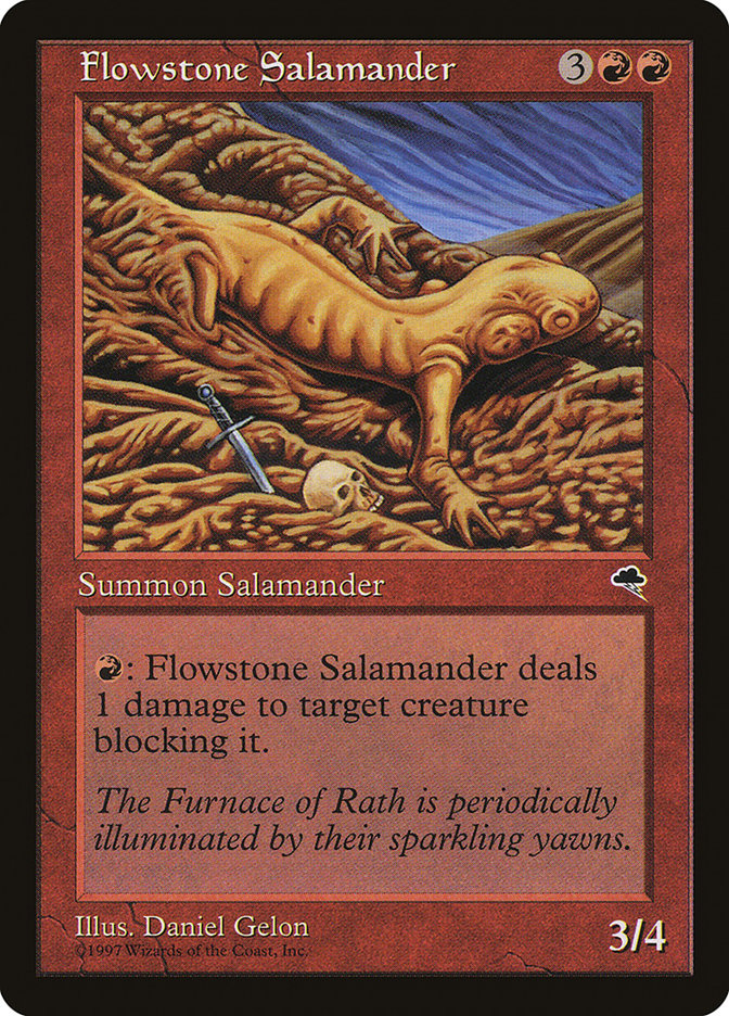 Flowstone Salamander [Tempest] MTG Single Magic: The Gathering | Red Claw Gaming