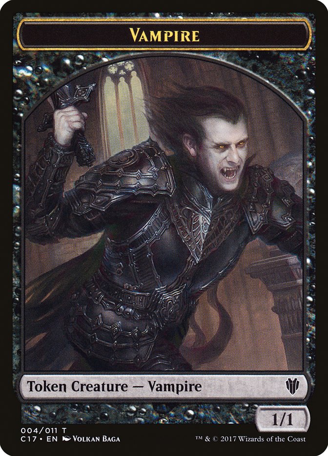 Bat // Vampire Double-Sided Token [Commander 2017 Tokens] MTG Single Magic: The Gathering | Red Claw Gaming