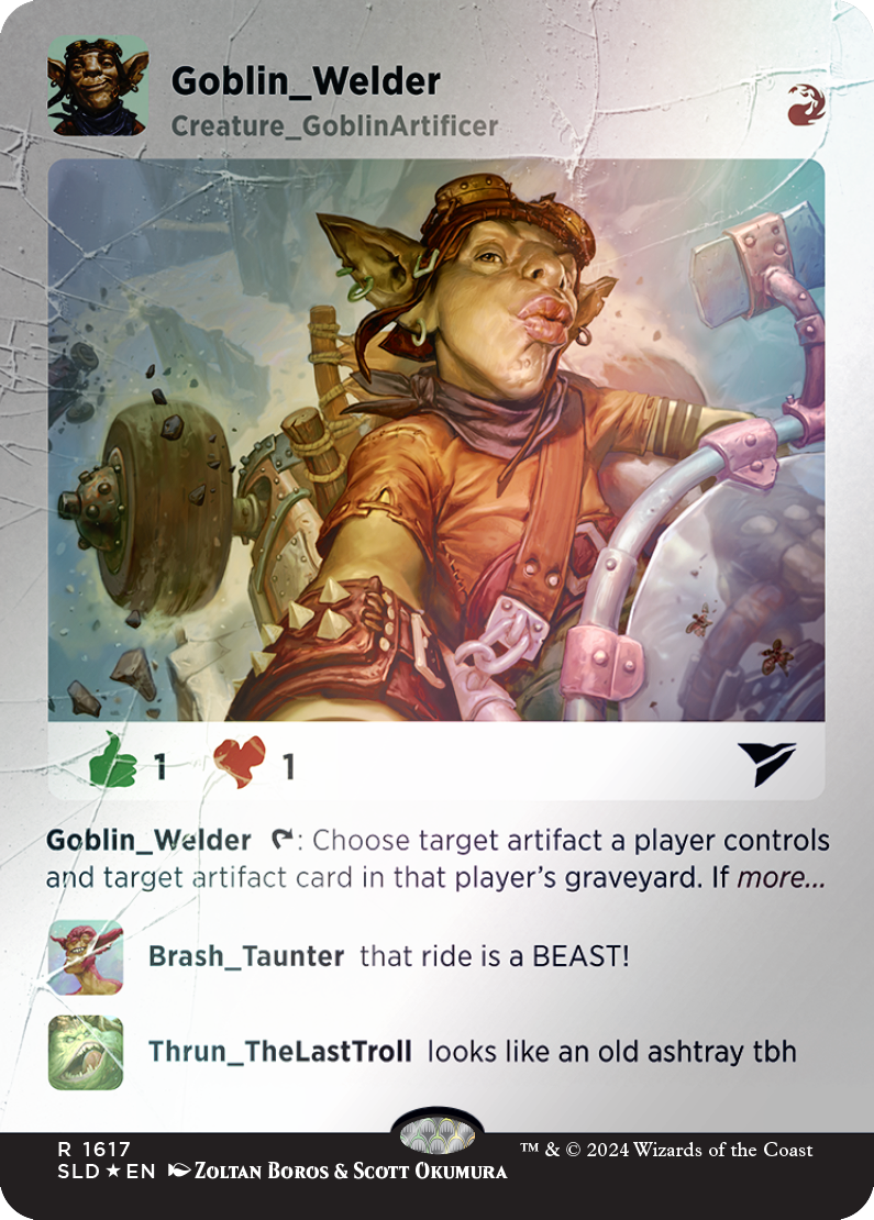 Goblin Welder (Rainbow Foil) [Secret Lair Drop Series] MTG Single Magic: The Gathering | Red Claw Gaming