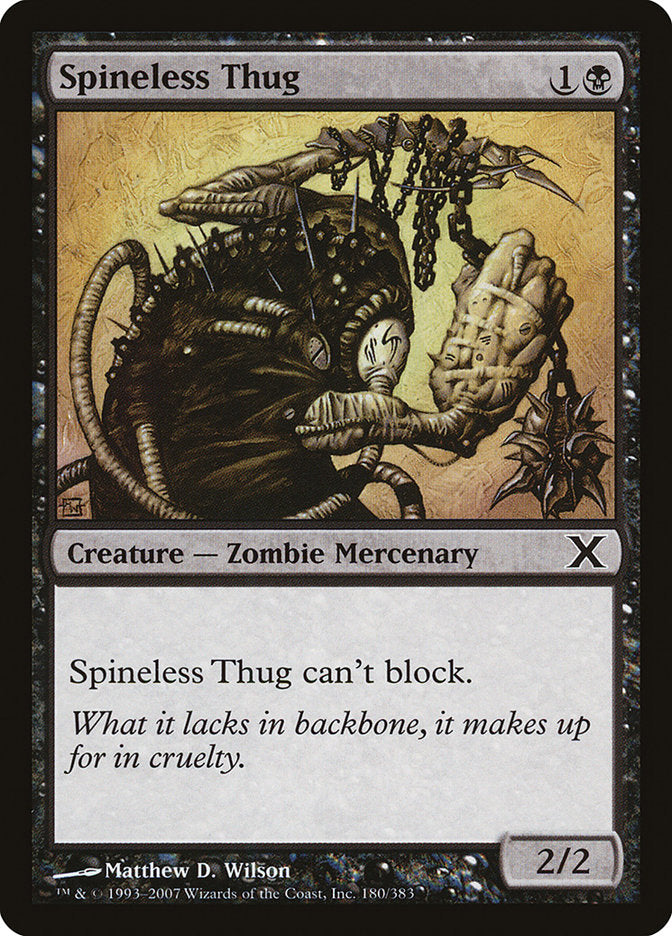 Spineless Thug [Tenth Edition] MTG Single Magic: The Gathering | Red Claw Gaming