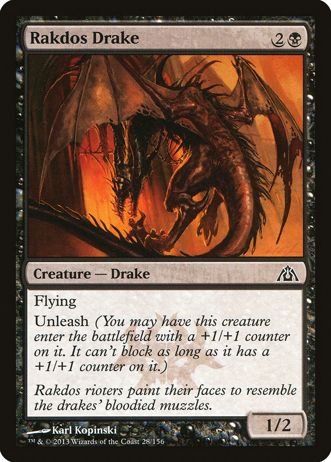 Rakdos Drake [Dragon's Maze] MTG Single Magic: The Gathering | Red Claw Gaming