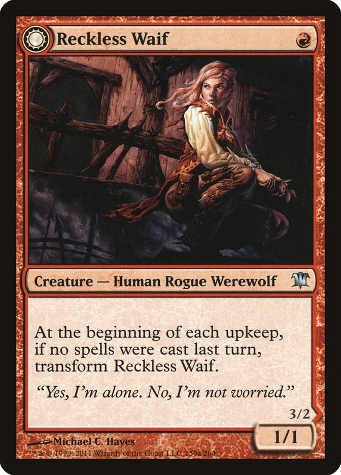 Reckless Waif // Merciless Predator [Innistrad] MTG Single Magic: The Gathering | Red Claw Gaming