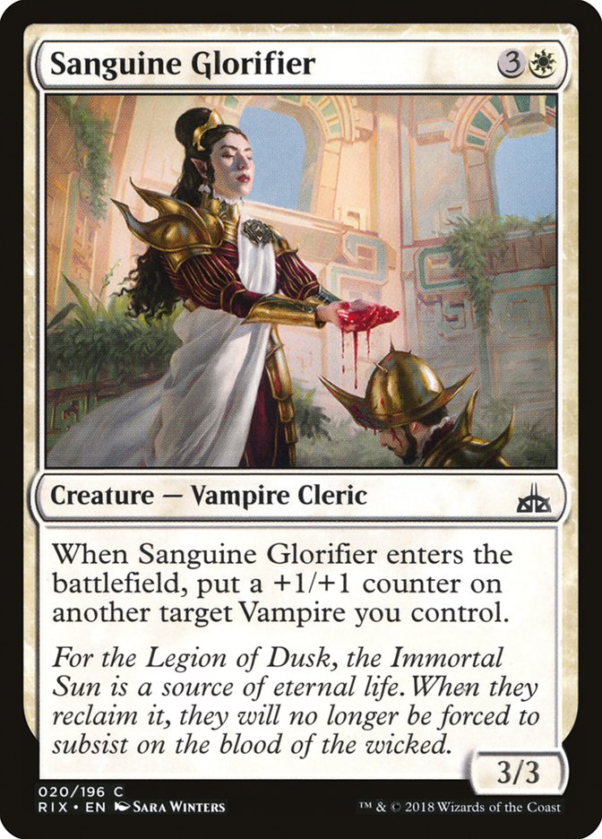 Sanguine Glorifier [Rivals of Ixalan] MTG Single Magic: The Gathering | Red Claw Gaming