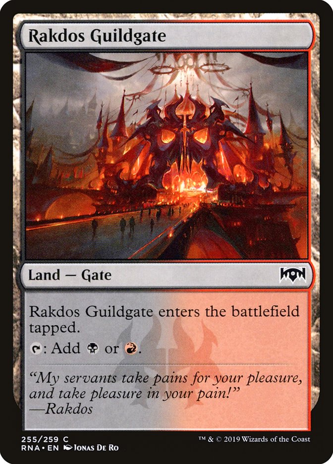 Rakdos Guildgate (255/259) [Ravnica Allegiance] MTG Single Magic: The Gathering | Red Claw Gaming
