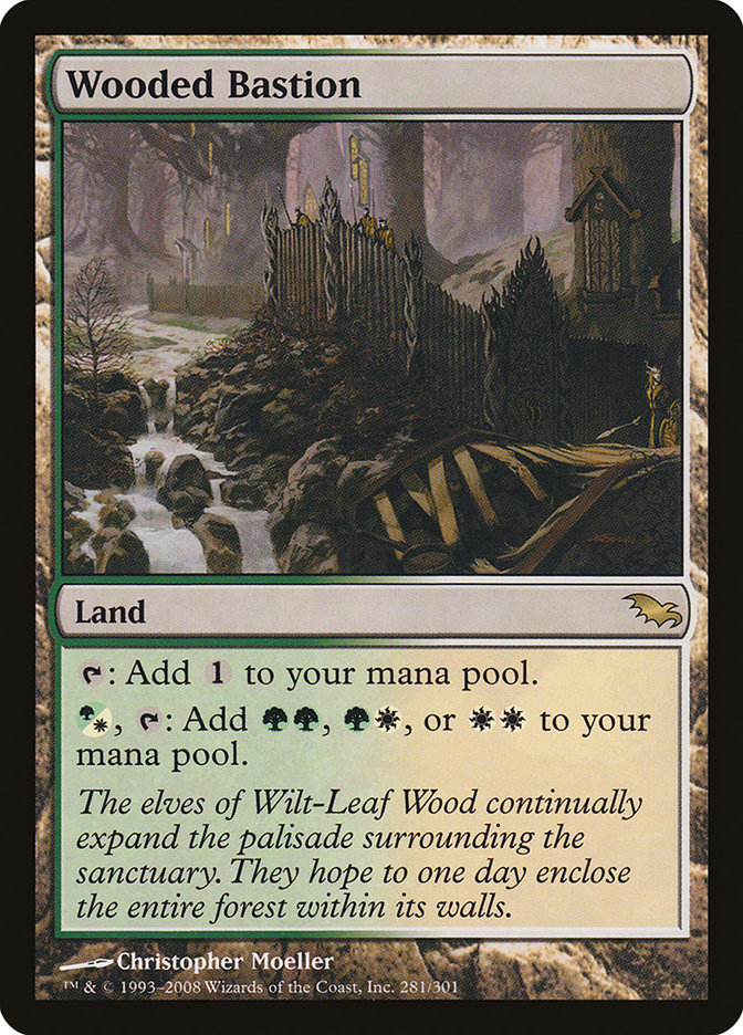Wooded Bastion [Shadowmoor] MTG Single Magic: The Gathering | Red Claw Gaming
