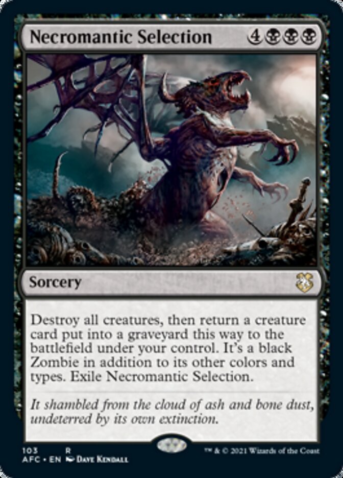 Necromantic Selection [Dungeons & Dragons: Adventures in the Forgotten Realms Commander] MTG Single Magic: The Gathering | Red Claw Gaming
