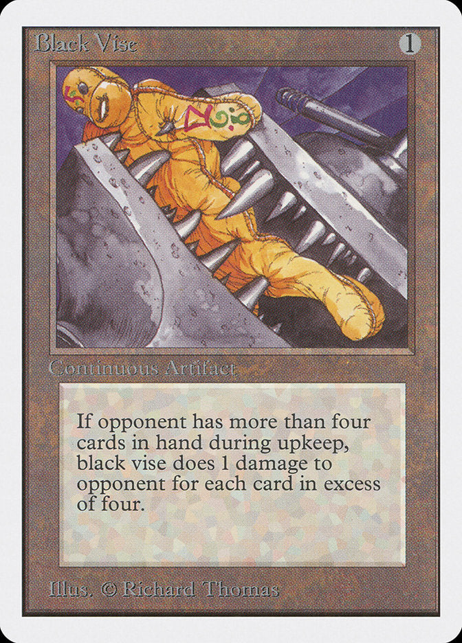 Black Vise [Unlimited Edition] MTG Single Magic: The Gathering | Red Claw Gaming