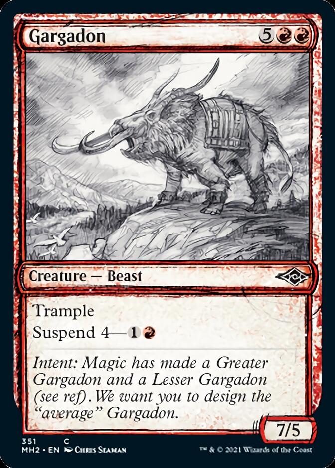 Gargadon (Sketch) [Modern Horizons 2] MTG Single Magic: The Gathering | Red Claw Gaming