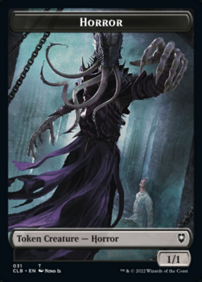 Horror // Eldrazi Horror Double-Sided Token [Commander Legends: Battle for Baldur's Gate Tokens] MTG Single Magic: The Gathering | Red Claw Gaming