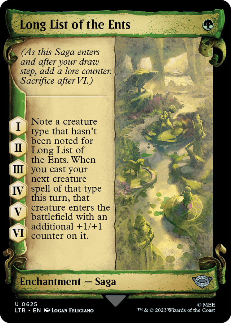 Long List of the Ents [The Lord of the Rings: Tales of Middle-Earth Showcase Scrolls] MTG Single Magic: The Gathering | Red Claw Gaming