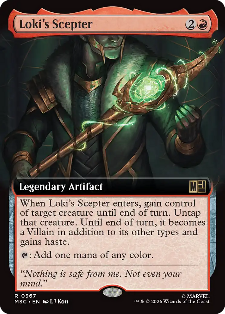 Loki's Scepter (Extended Art) [Marvel Super Heroes Commander] | Red Claw Gaming