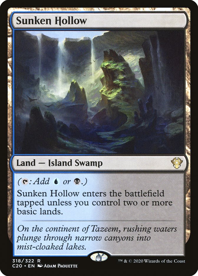Sunken Hollow [Commander 2020] MTG Single Magic: The Gathering | Red Claw Gaming