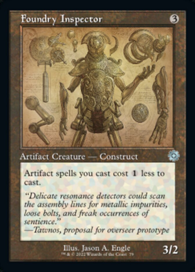 Foundry Inspector (Retro Schematic) [The Brothers' War Retro Artifacts] MTG Single Magic: The Gathering | Red Claw Gaming