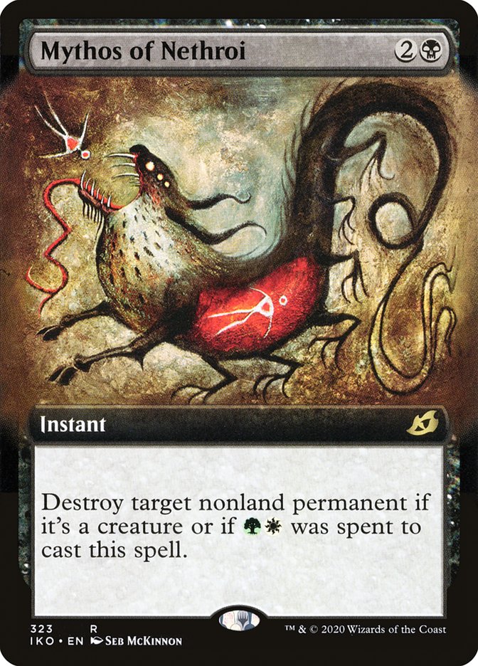 Mythos of Nethroi (Extended Art) [Ikoria: Lair of Behemoths] MTG Single Magic: The Gathering | Red Claw Gaming