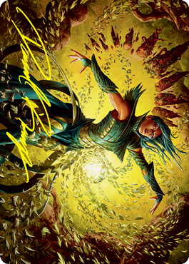 Dragonsguard Elite Art Card (Gold-Stamped Signature) (16/81) [Strixhaven: School of Mages Art Series] MTG Single Magic: The Gathering | Red Claw Gaming