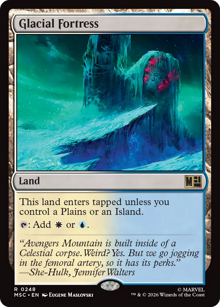Glacial Fortress [Marvel Super Heroes Commander] MTG Single Magic: The Gathering | Red Claw Gaming
