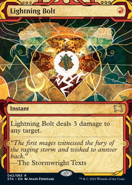 Lightning Bolt (Foil Etched) [Strixhaven: Mystical Archive] MTG Single Magic: The Gathering | Red Claw Gaming
