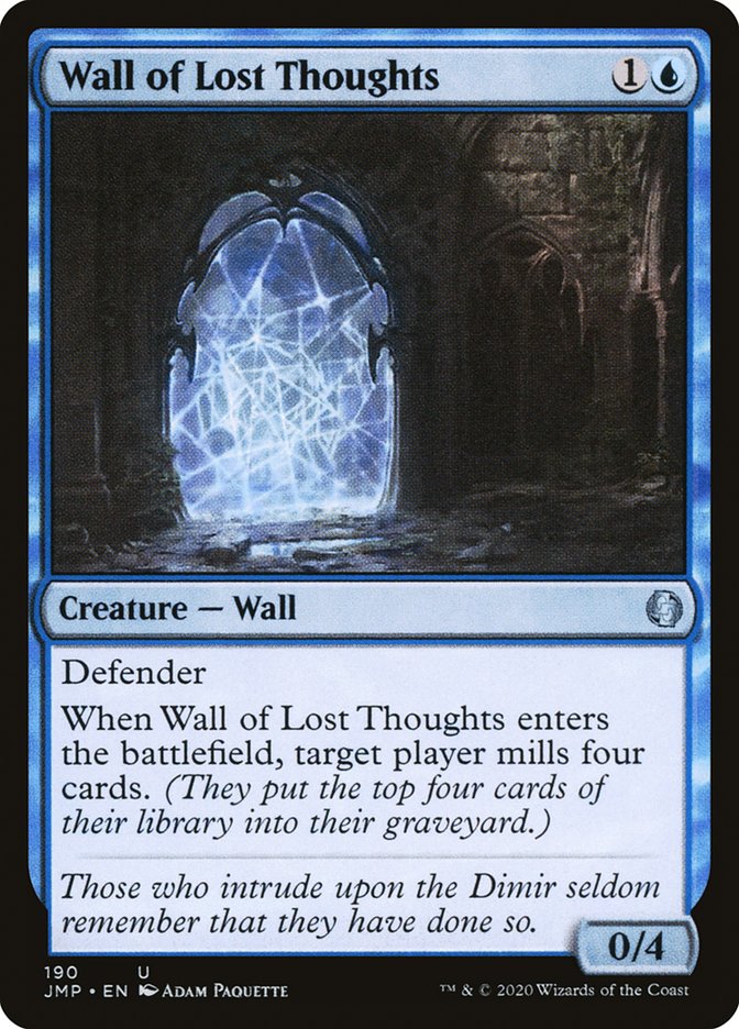 Wall of Lost Thoughts [Jumpstart] MTG Single Magic: The Gathering | Red Claw Gaming