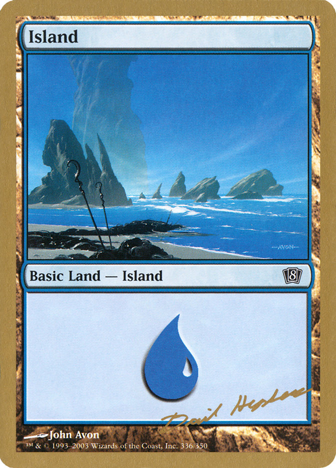 Island (dh336) (Dave Humpherys) [World Championship Decks 2003] MTG Single Magic: The Gathering    | Red Claw Gaming