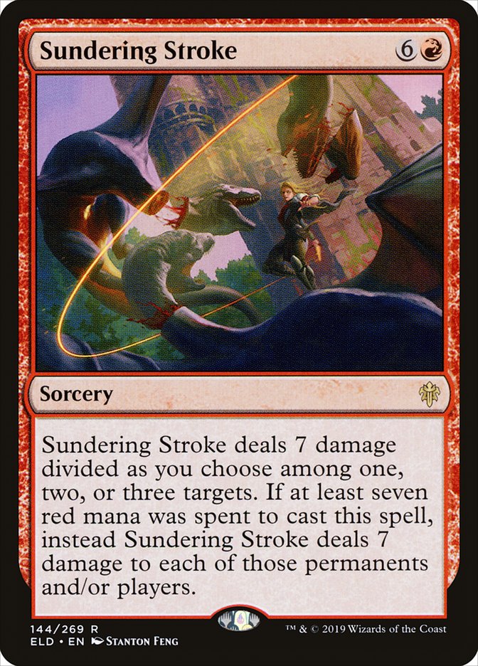 Sundering Stroke [Throne of Eldraine] MTG Single Magic: The Gathering | Red Claw Gaming
