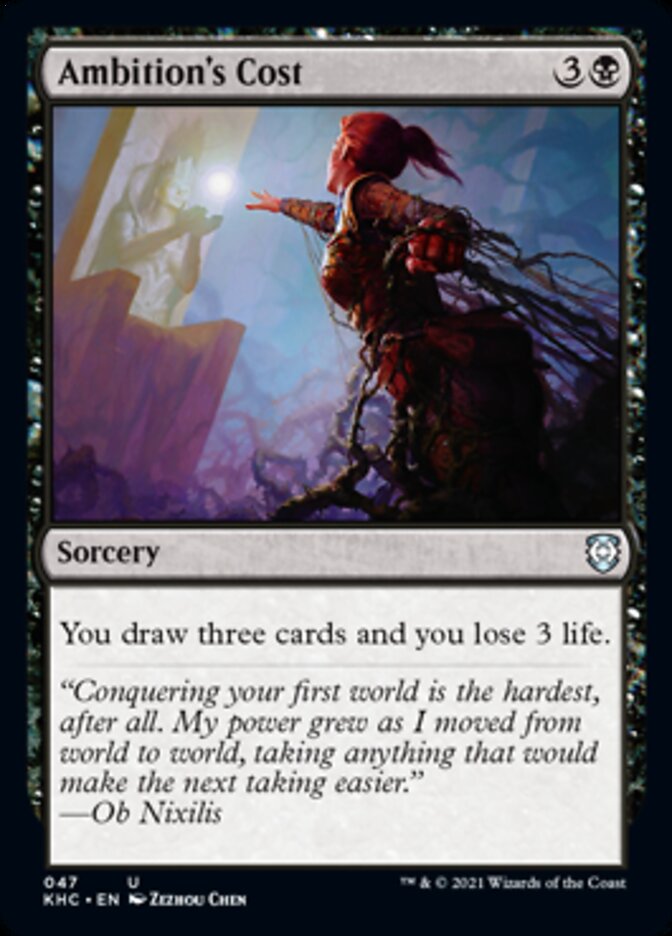 Ambition's Cost [Kaldheim Commander] MTG Single Magic: The Gathering | Red Claw Gaming