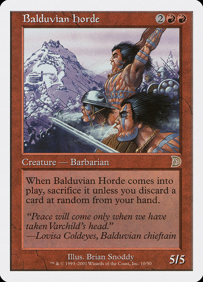 Balduvian Horde [Deckmasters] MTG Single Magic: The Gathering | Red Claw Gaming