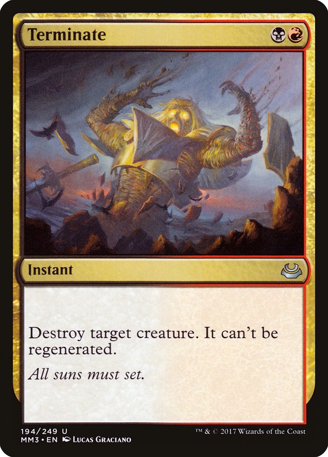 Terminate [Modern Masters 2017] MTG Single Magic: The Gathering | Red Claw Gaming