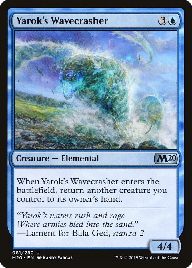 Yarok's Wavecrasher [Core Set 2020] MTG Single Magic: The Gathering | Red Claw Gaming
