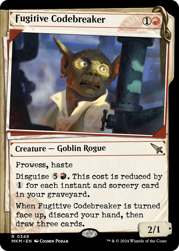 Fugitive Codebreaker (Showcase) [Murders at Karlov Manor] MTG Single Magic: The Gathering    | Red Claw Gaming